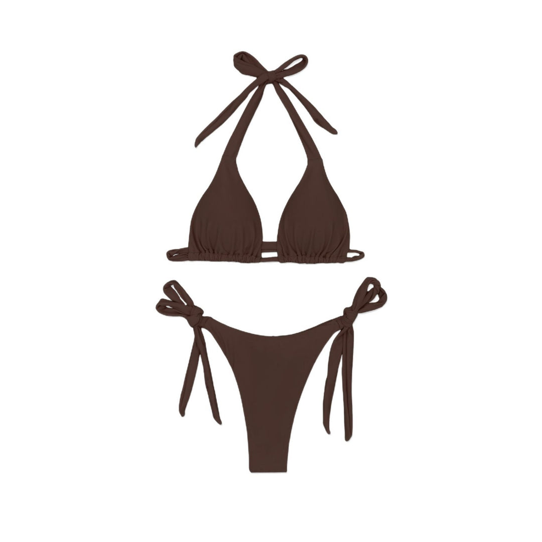 Femme justerbar trekant-bikini-sæt Stilla