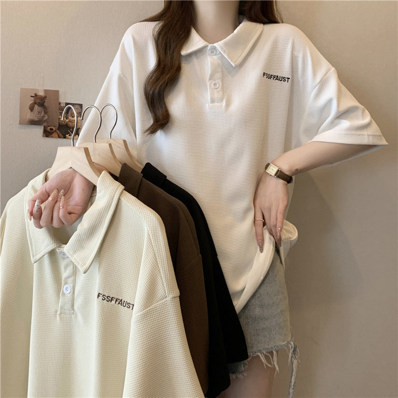 Kvinders Relaxed Fit Struktureret Poloshirt Stilla