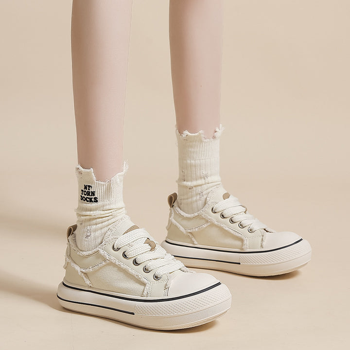 Dame fritidssneakers med blødt indlæg og robust design Stilla