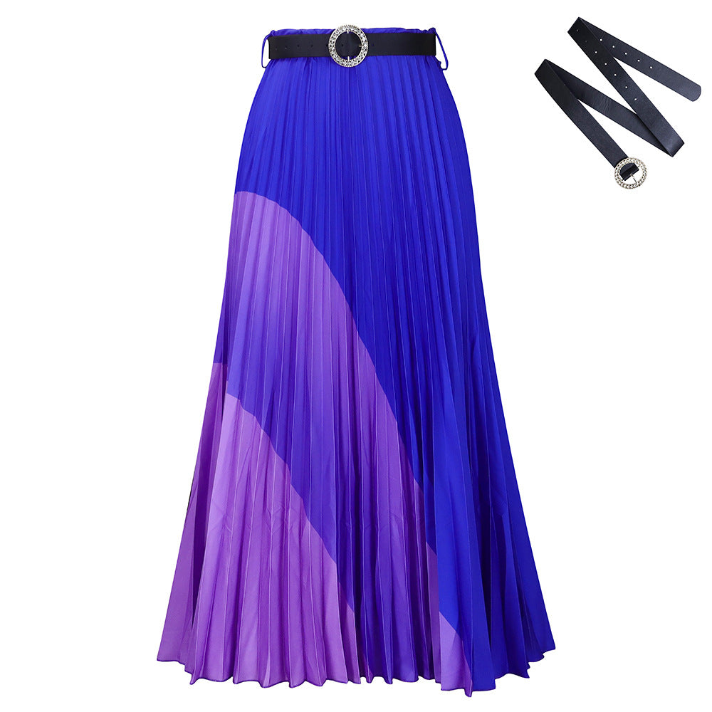 Dame Maxir skirt med plisseret design og elegant taljering Stilla