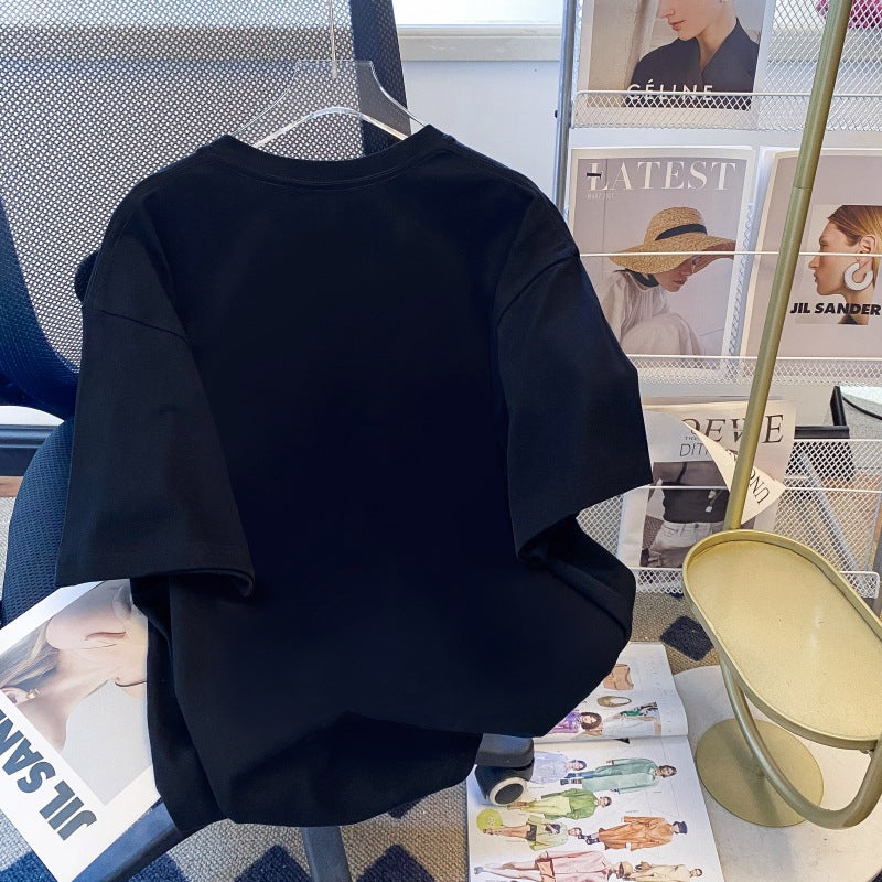 Dame T-shirt med originalt dyremotiv og iøjnefaldende detaljer Stilla