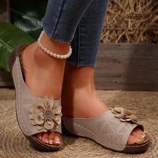 Dame Sandaler med modigt blomsterdesign og ergonomisk fodseng Stilla