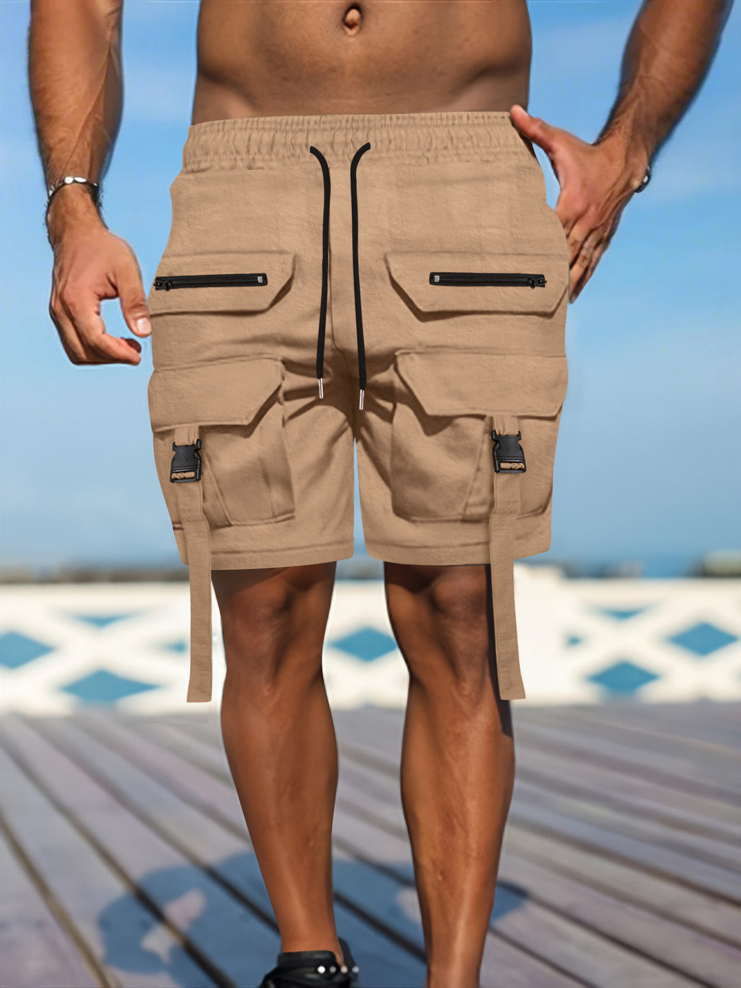 Herrer Cargo Stil Utility Shorts Stilla
