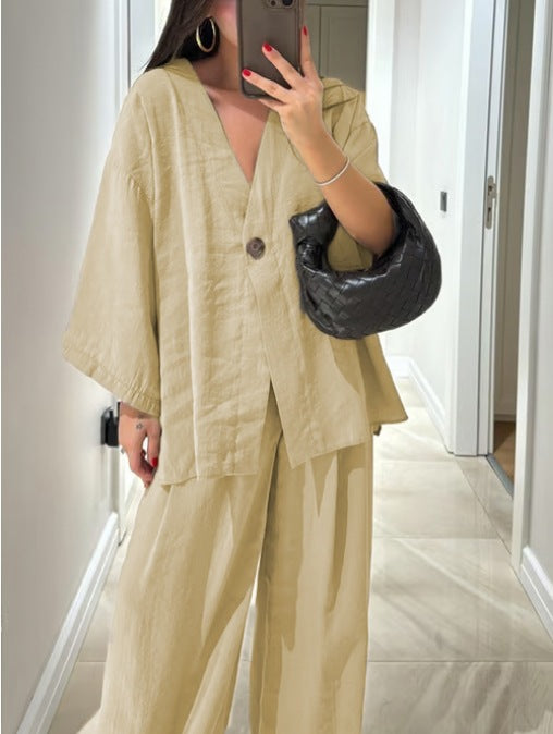 Dame Let og luftig Loungewear kombination med vid pasform Stilla