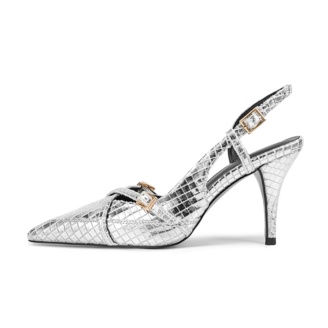 Femme Spids-Tå Slingback-Hæle med smart Rem-Design Stilla