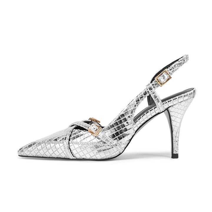 Femme Spids-Tå Slingback-Hæle med smart Rem-Design Stilla