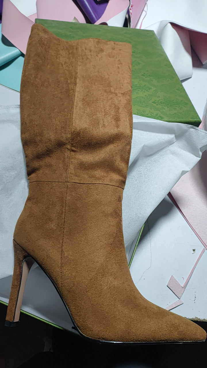 Femme Over-the-Knee Suedette Stiletto Støvler Stilla