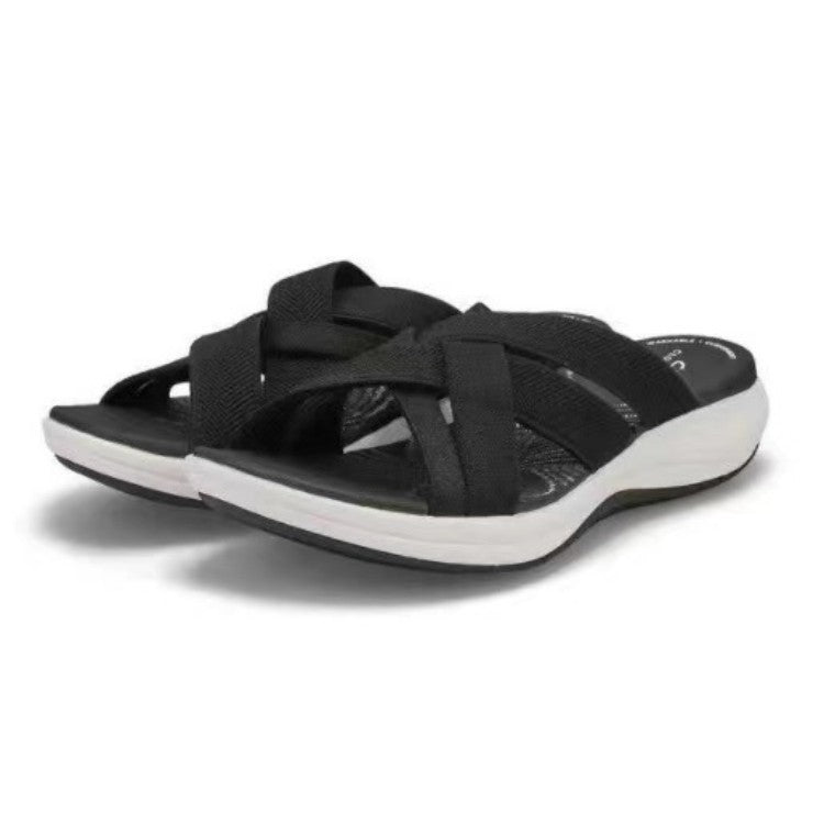 Dame Komfortable Sommer-Sandaler med elastisk Remdesign Stilla