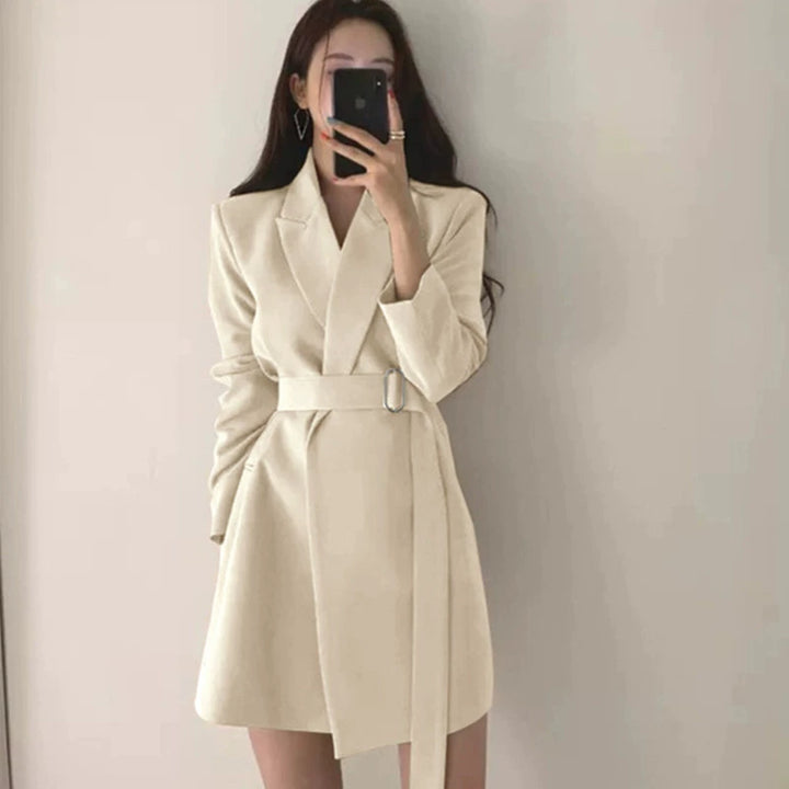 Stilla | LANG BEIGE JAKKE