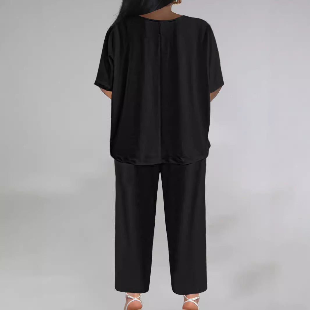 Dame Relaxed Fit To-Delt Loungewear Sæt Stilla