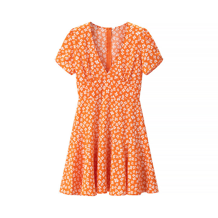Dame sommerkjole med blomsterdesign og legende snit Stilla
