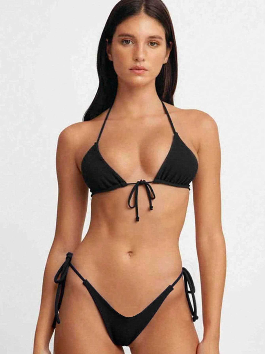 Dame triangel-bikini med justerbare bindinger Skovae