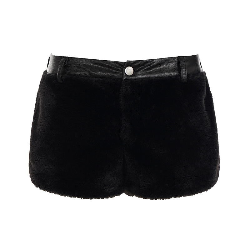 Dame Kunsstof-fleece-shorts Skovae