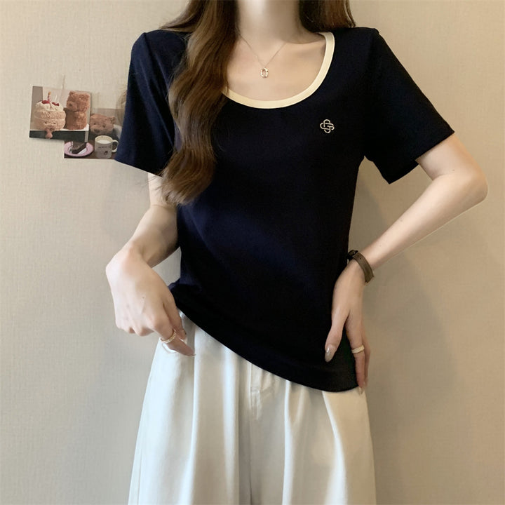 Femme Klassisk Rundhals T-Shirt Stilla
