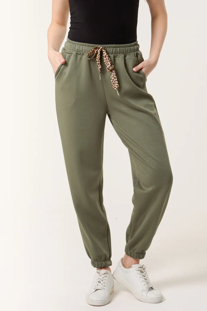 Dame Relaxed Fit Joggebukser med Snor Stilla