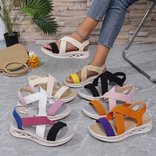 Dame Sportliche Sandaler med justerbart remsystem og luftig sål Stilla