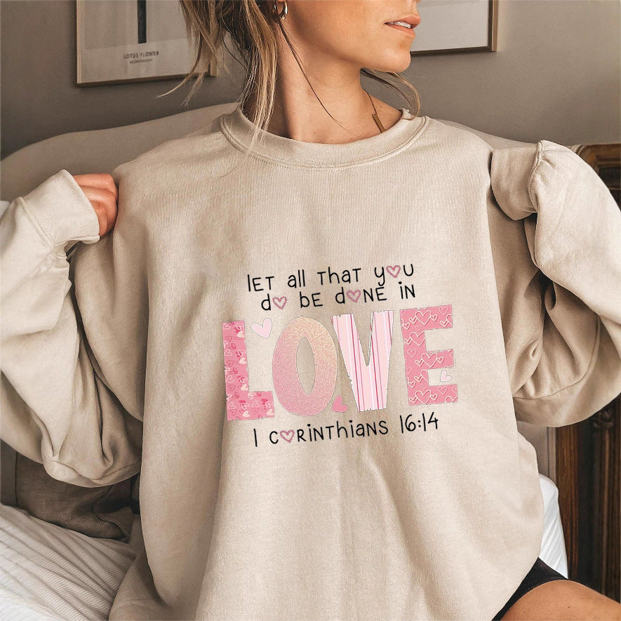 Kvinders sweatshirt med inspirerende print og komfortabel pasform Stilla