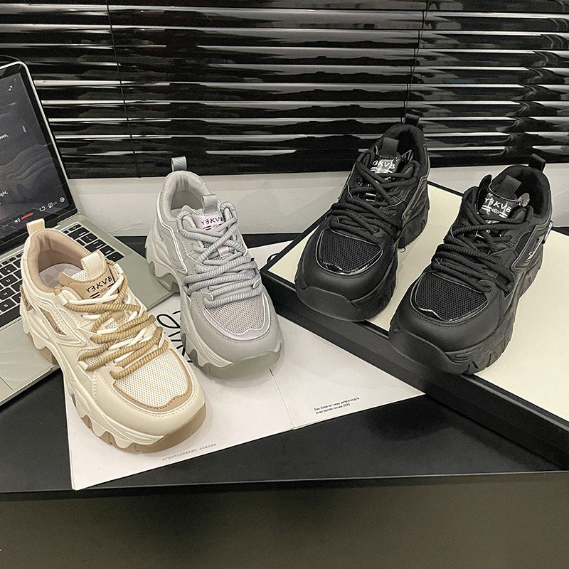 Dame Chunky Sneakers med åndbart mesh-overflade og dämpende sålprofil Stilla