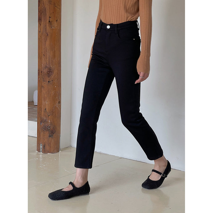 Dame Slim-Fit Bukser med høj talje og elastisk materiale Stilla