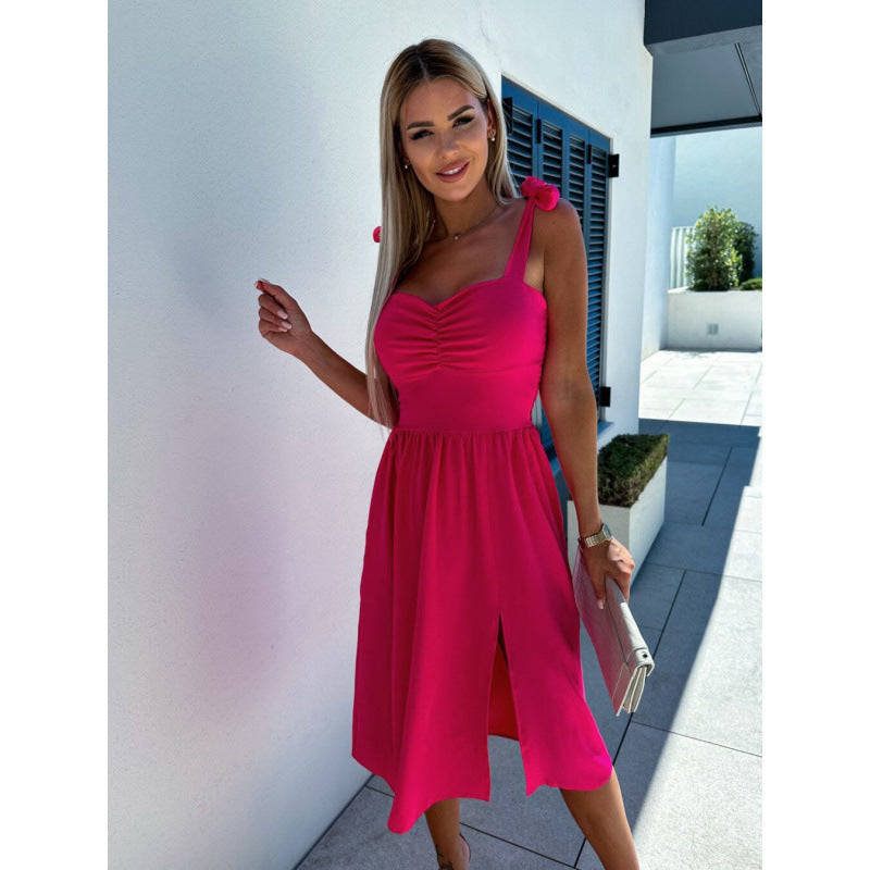Dame Elegant Midi Kjole Stilla