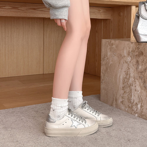 Dame Casual Star-Accent Sneakers Stilla