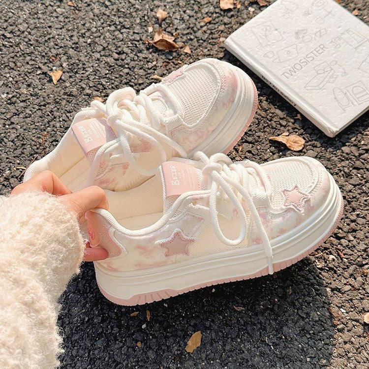 Dame Sporty Sneakers med stilfuldt blomstermønster Stilla