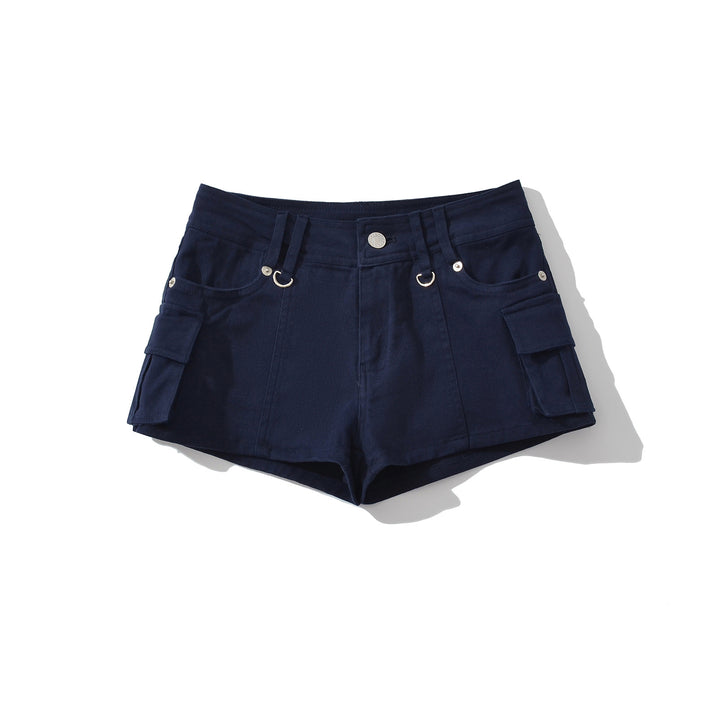 Dame Cargo-shorts med praktiske lommer og elastisk talje Stilla