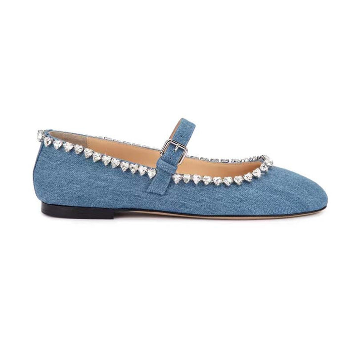 Femme Classic Mary Jane Ballerinas med strass detaljer Stilla