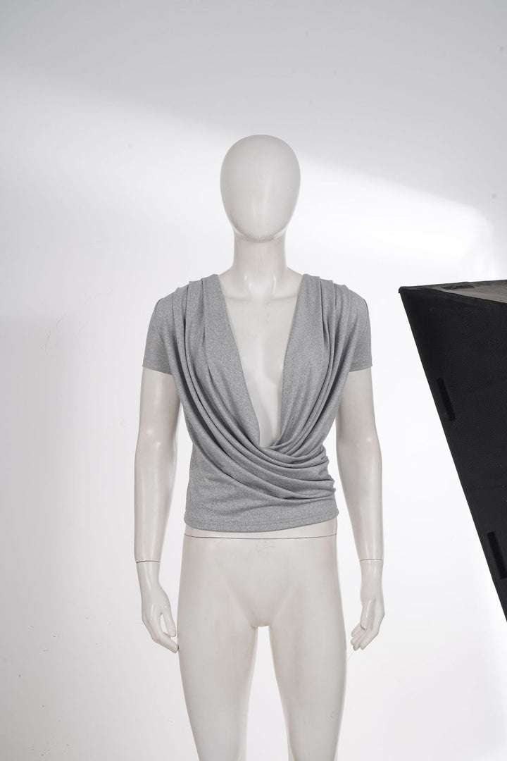 Dame figursyet top med drapering Skovae