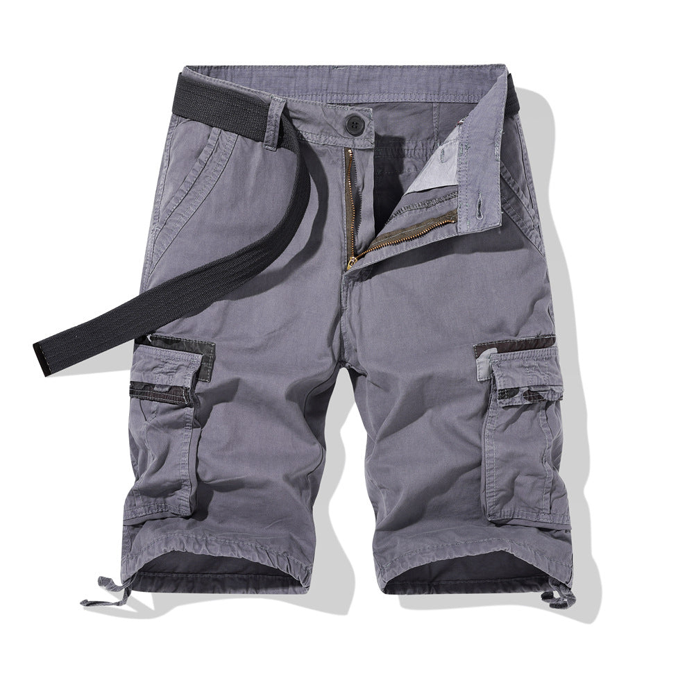 Herrer Cargo-Shorts med multifunktionelle lommer og justerbar talje Stilla