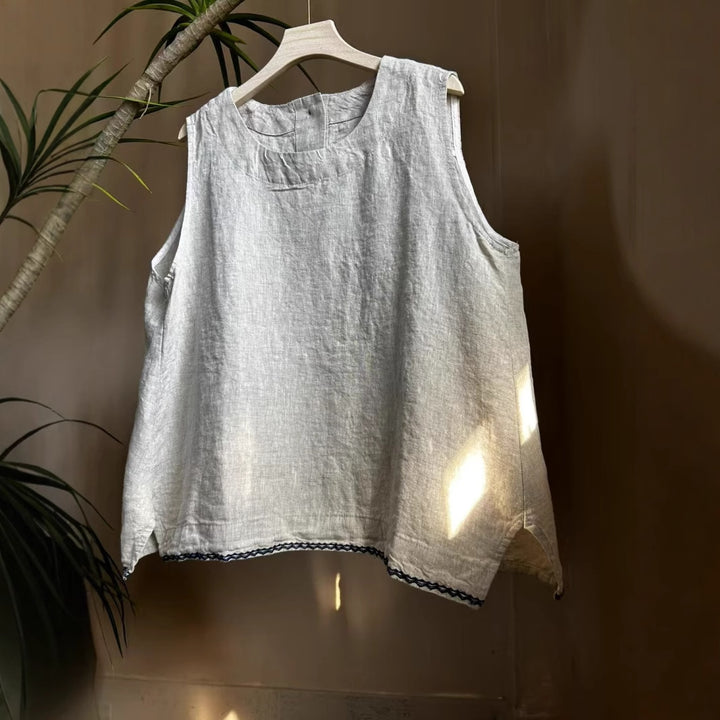 Femme Relaxed Fit Linned Sommer Top Stilla