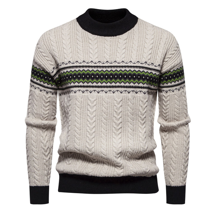 Herrer Kabelstrik Høj-Hals Pullover Stilla