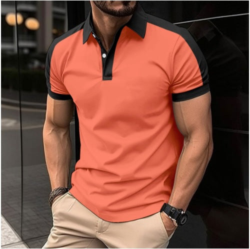 Herrer Poloshirt med moderne krave og åndbart materiale Stilla