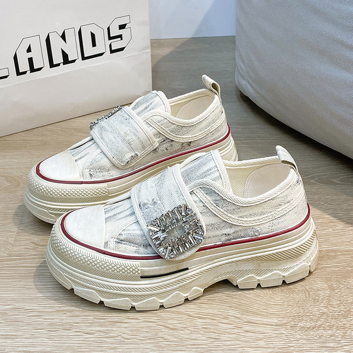 Dame Sneakers med trendy design og glitrende detalje Stilla