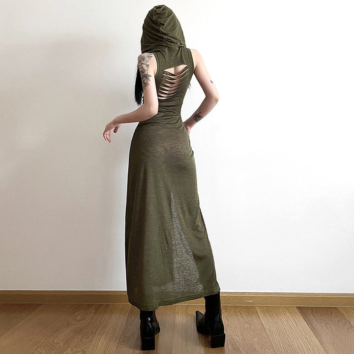 Femme High-Slit Maxi Kjole Stilla