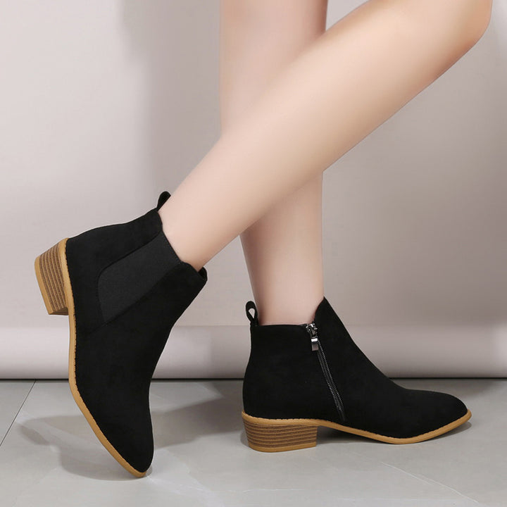 Dame Chelsea-støvler i elegant suede-design Stilla
