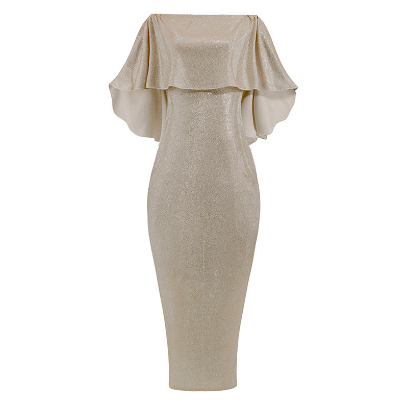 Dame Elegant Aftenensemble med Off-Shoulder Design Stilla