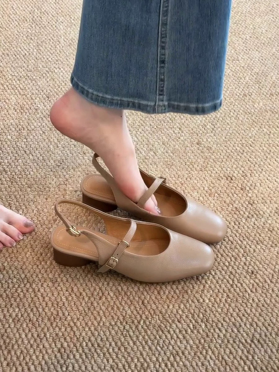 Dame Elegant Slingback Ballerinaer Stilla