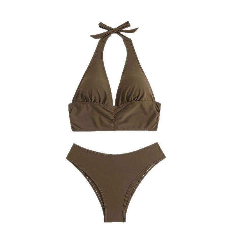 Dame Højkrave Bikini Sæt Stilla