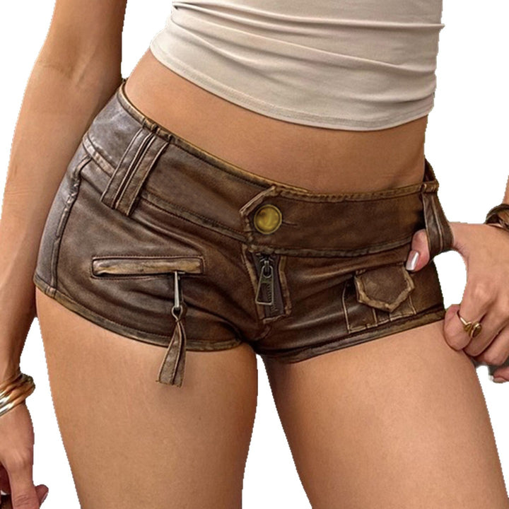 Dame Kunstlæder Shorts Skovae