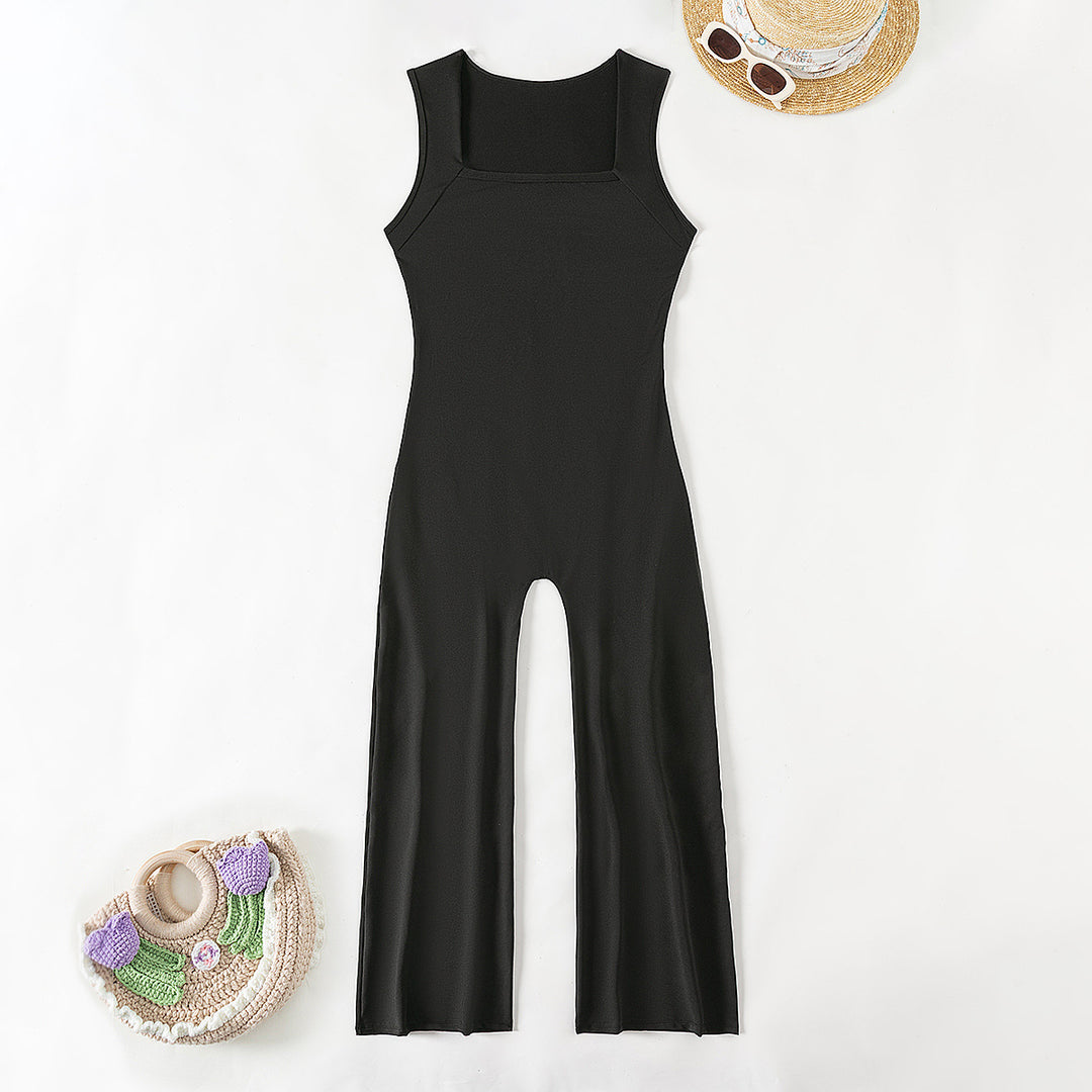 Dame Fitness-jumpsuit med figursyet snit Skovae