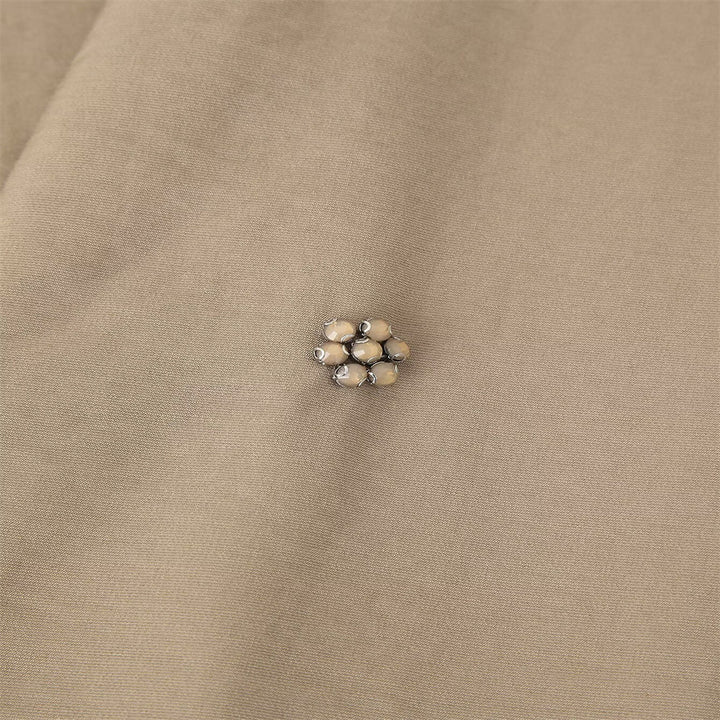 Femme Elegant Broderet Midi-Nederdel Stilla