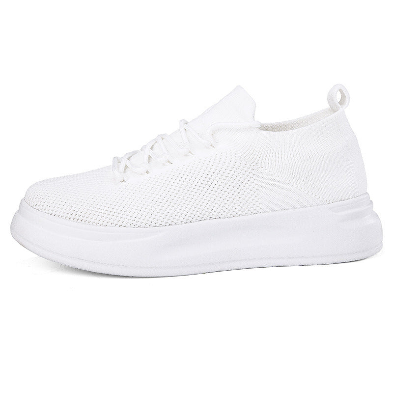 Dame nan elastisk strik-sneaker med viskoelastisk fodseng og dämpende plateau-sål Skovae