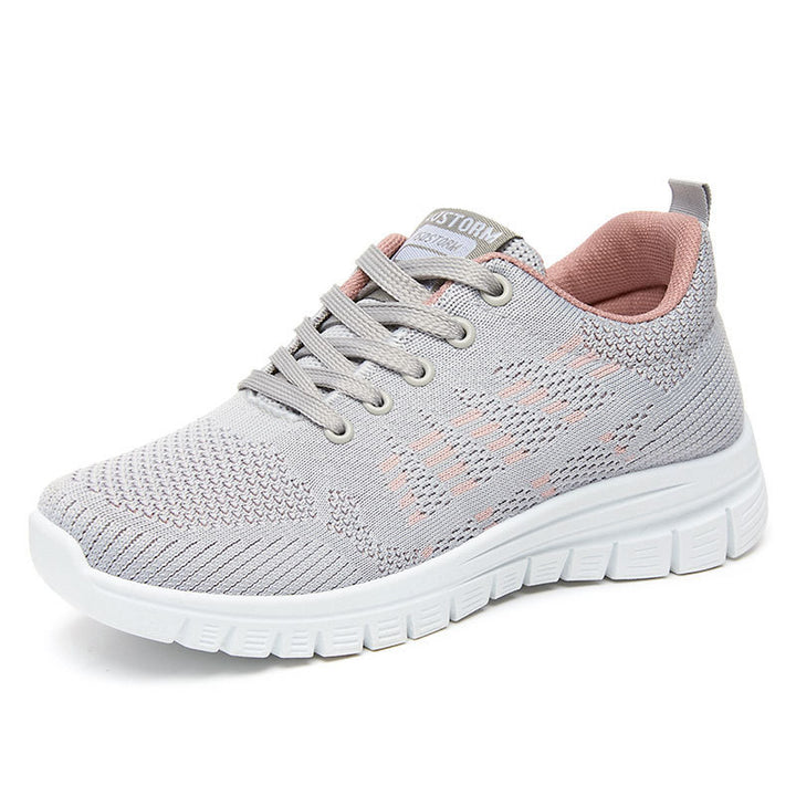 Dame Sporty Running Sneakers med åndbart mesh-design og stødabsorberende sål Stilla