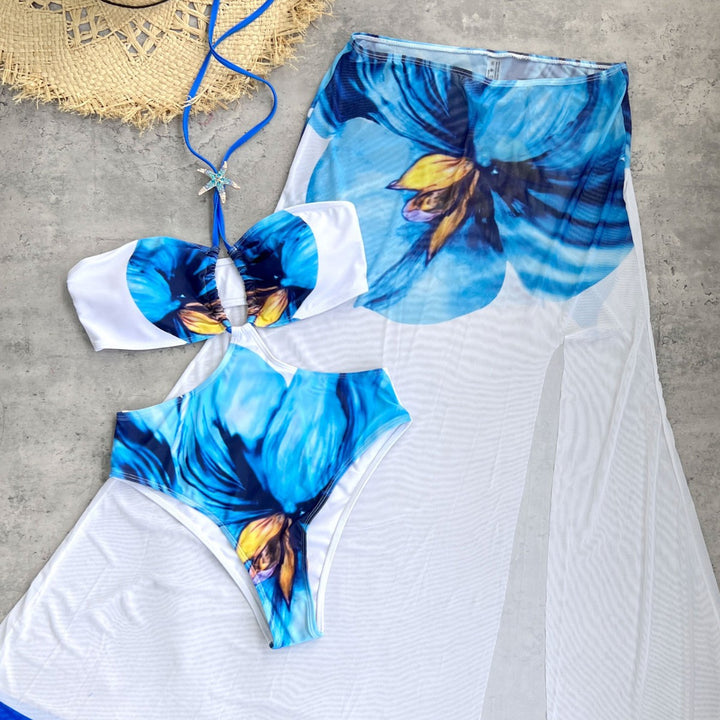 Dame bikini med innovativt cut-out design og dekorative accenter Stilla