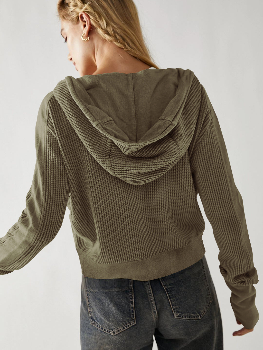 Dame sporty jakke med struktureret overflade Stilla