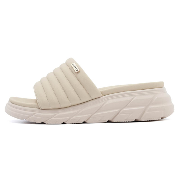 Dame komfort-sandaler med polstret sål og elastisk overmateriale Stilla