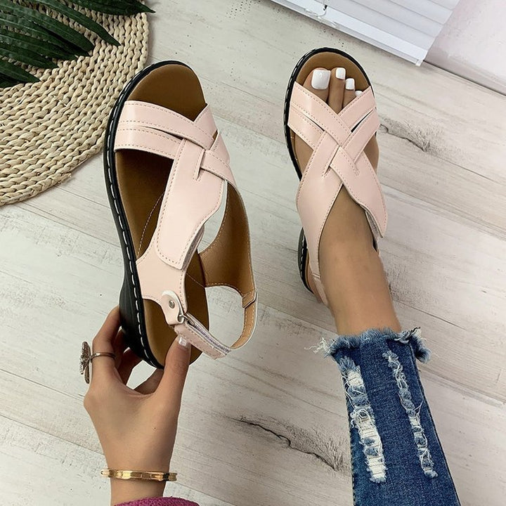 Dame Komfortable Sling-Sandaler med justerbar rem og polstret sål Stilla