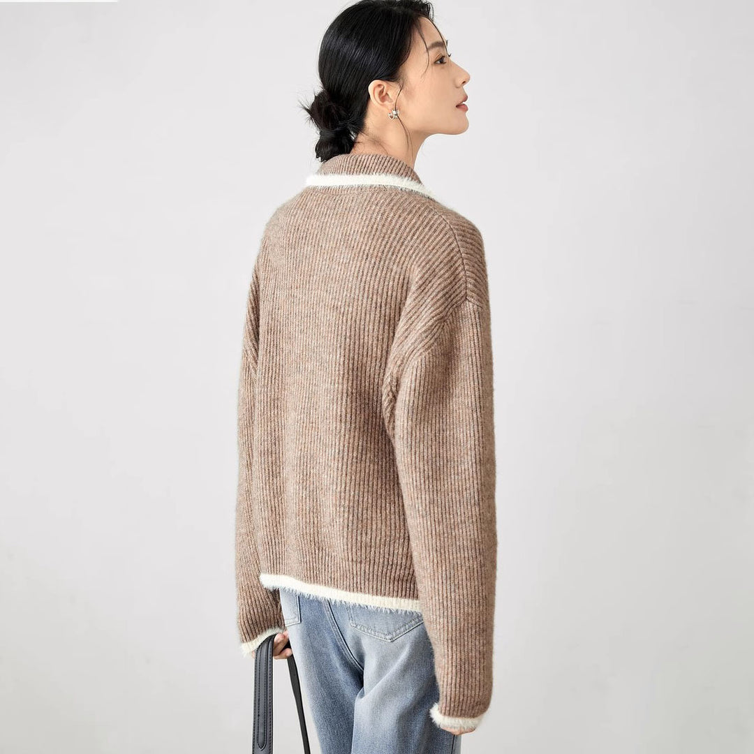 Femme Cozy Zip-Up Strikjakke Stilla
