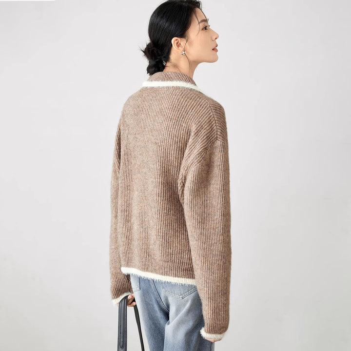 Femme Cozy Zip-Up Strikjakke Stilla
